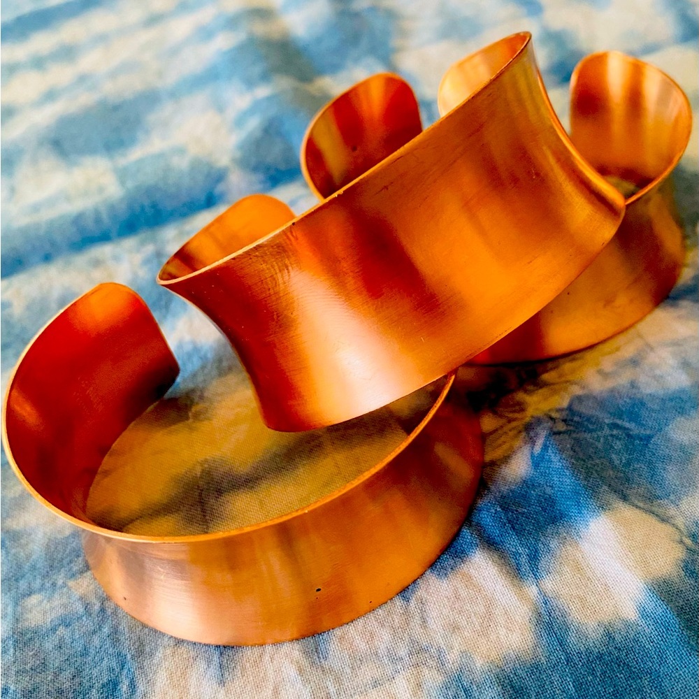 Wide Copper Cuff / Natural Copper Cuff Bracelet